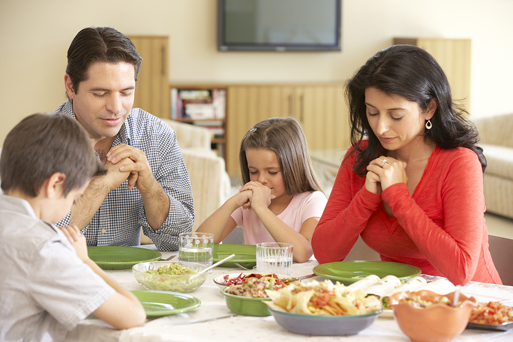 Say a prayer before (and after) meals