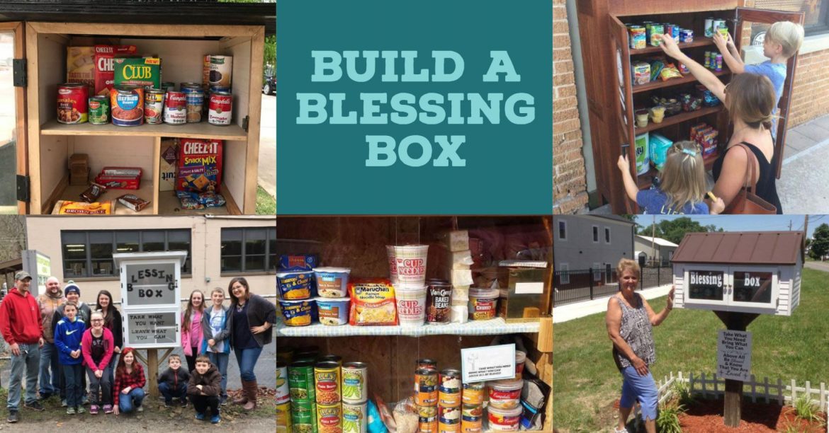 Build a blessing box for neighbors in need