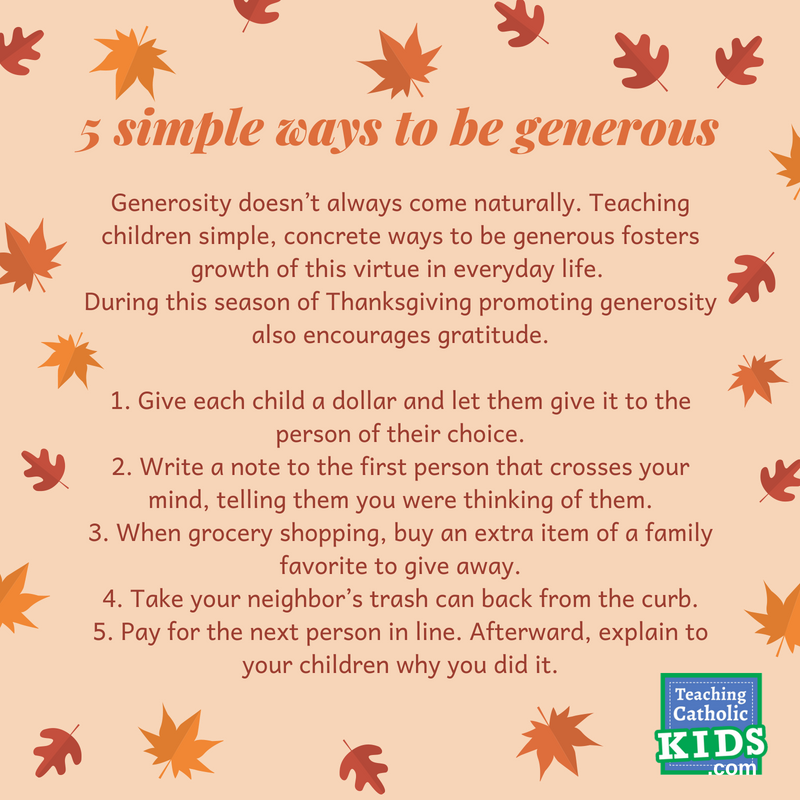 5 simple ways to be generous